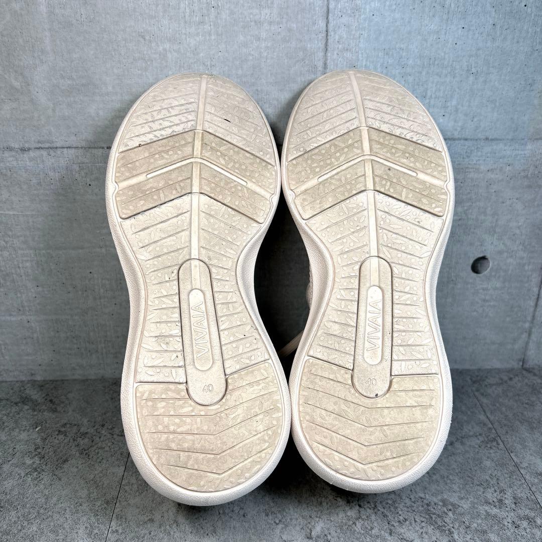 極美品【VIVAIA】ニットスニーカー/ピンク/40/スリッポン/メッシュ/軽量