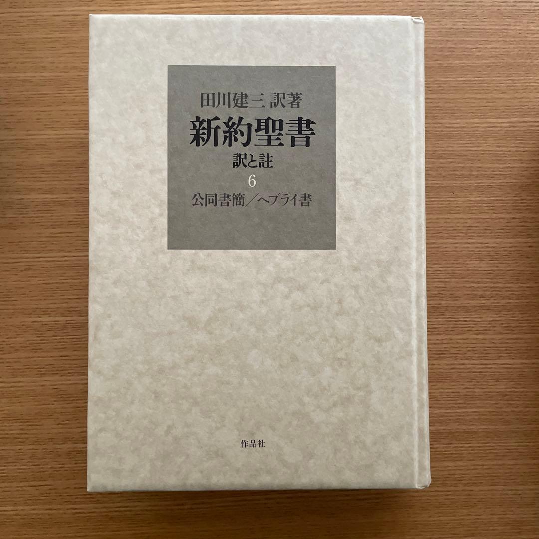 新約聖書 訳と註 第六巻　第七巻　田川建三