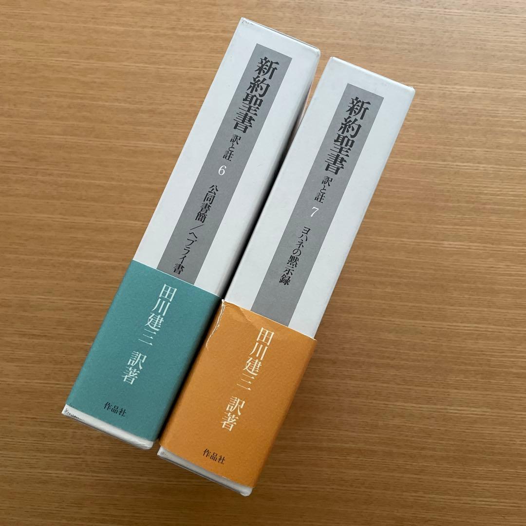 新約聖書 訳と註 第六巻　第七巻　田川建三