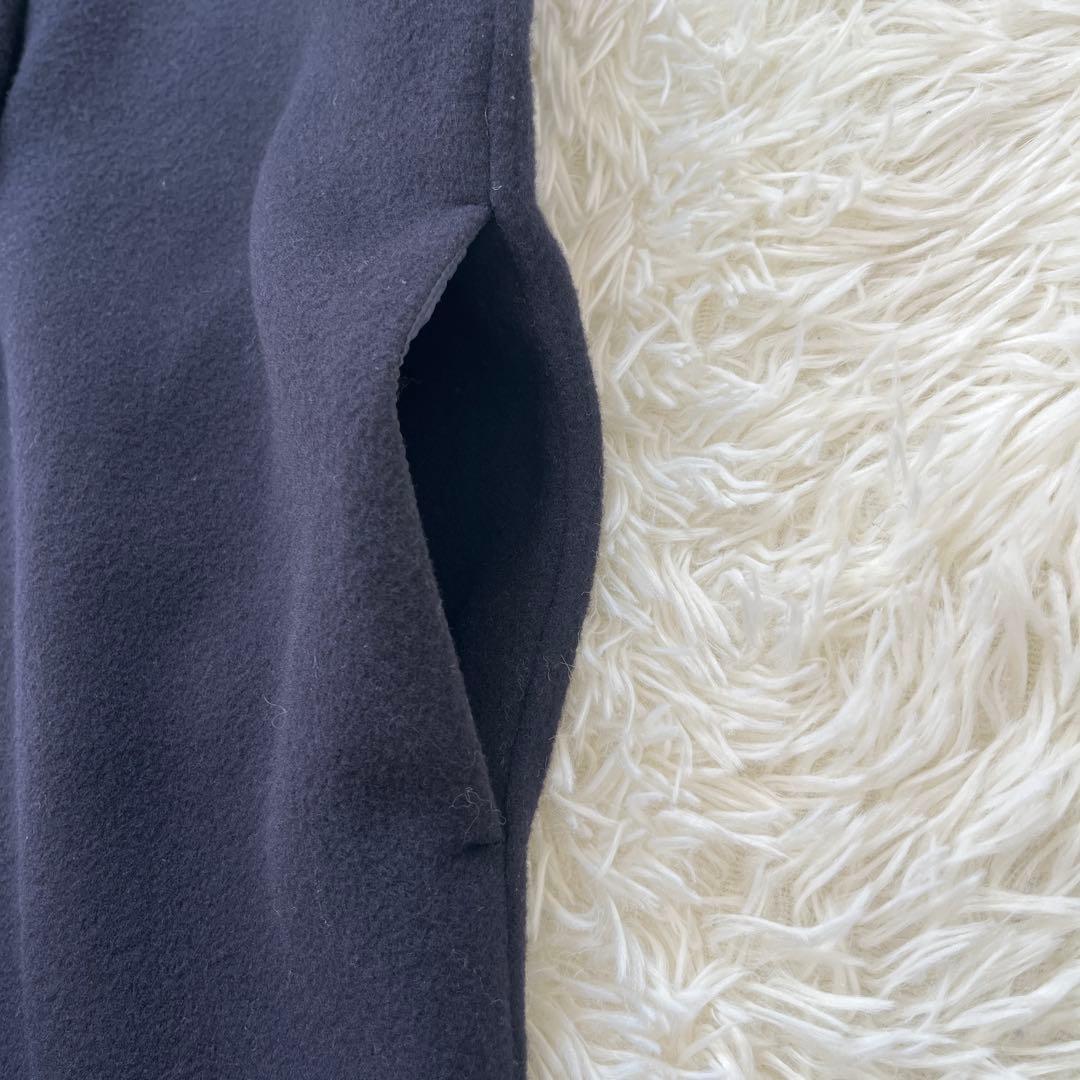SOEJU ソージュ ウール リバー ロング ジレ ネイビー 2024年発売品