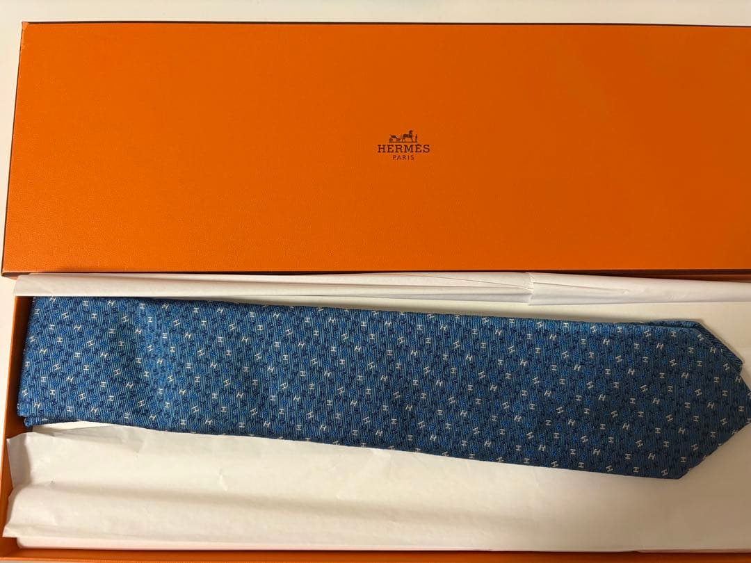 HERMES ネクタイ 箱・紙袋付き