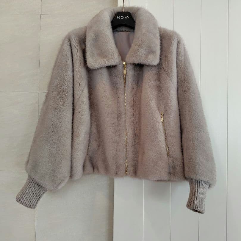 アナイ　ANAYI フェイクミンク　ファー　ブルゾン 36サイズ