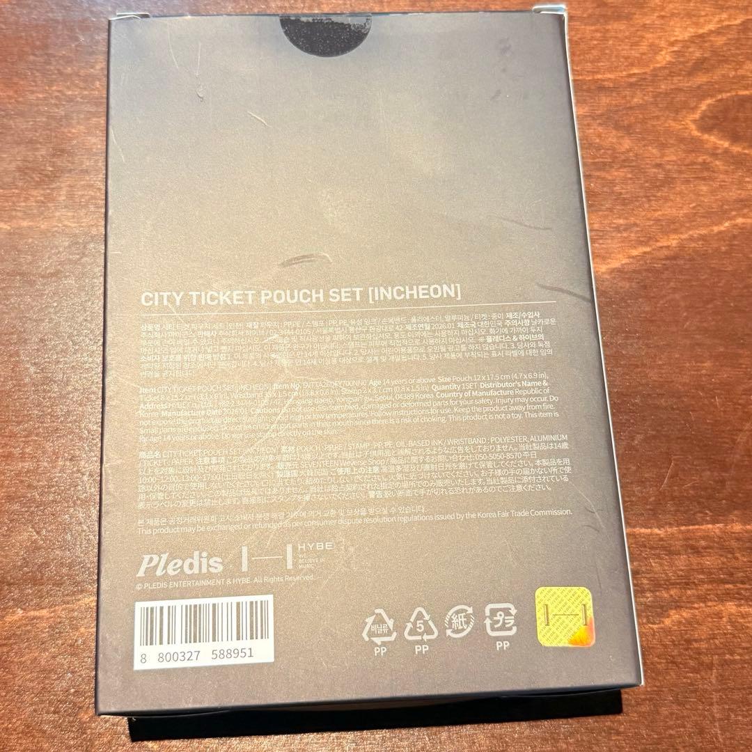 CITY TICKET POUCH SET incheon 仁川 cxm