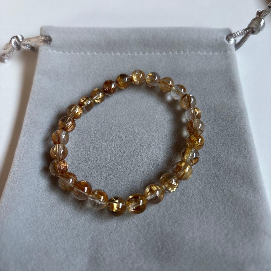 ルチルクォーツブレスレット