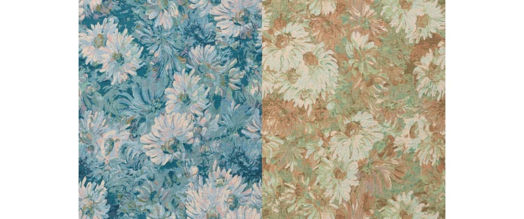 川田様　箏袋　2枚セット　ブルー　イエロー