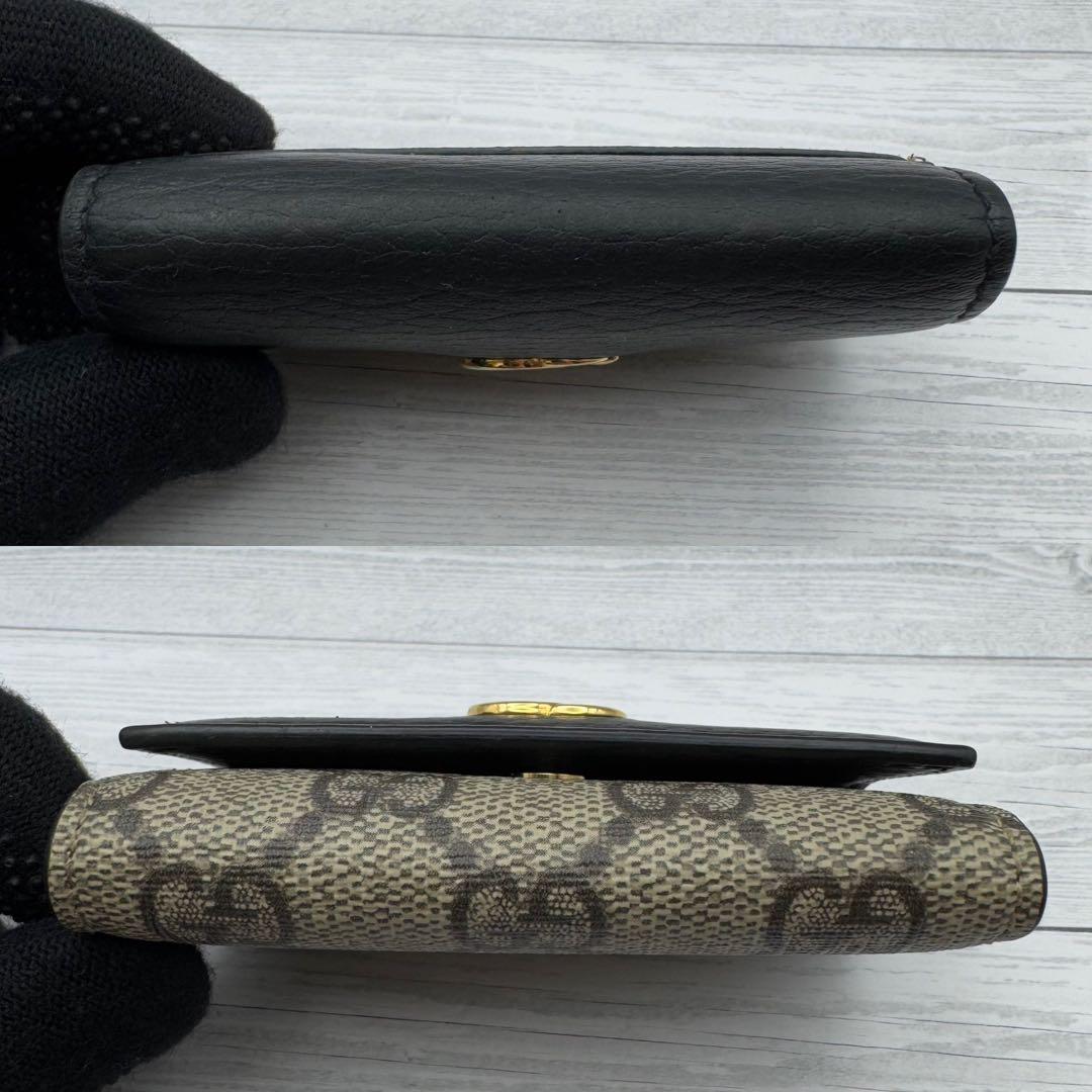 【美品】GUCCI　キーケース　6連　 マーモント　スプリーム　レザー ブラウン