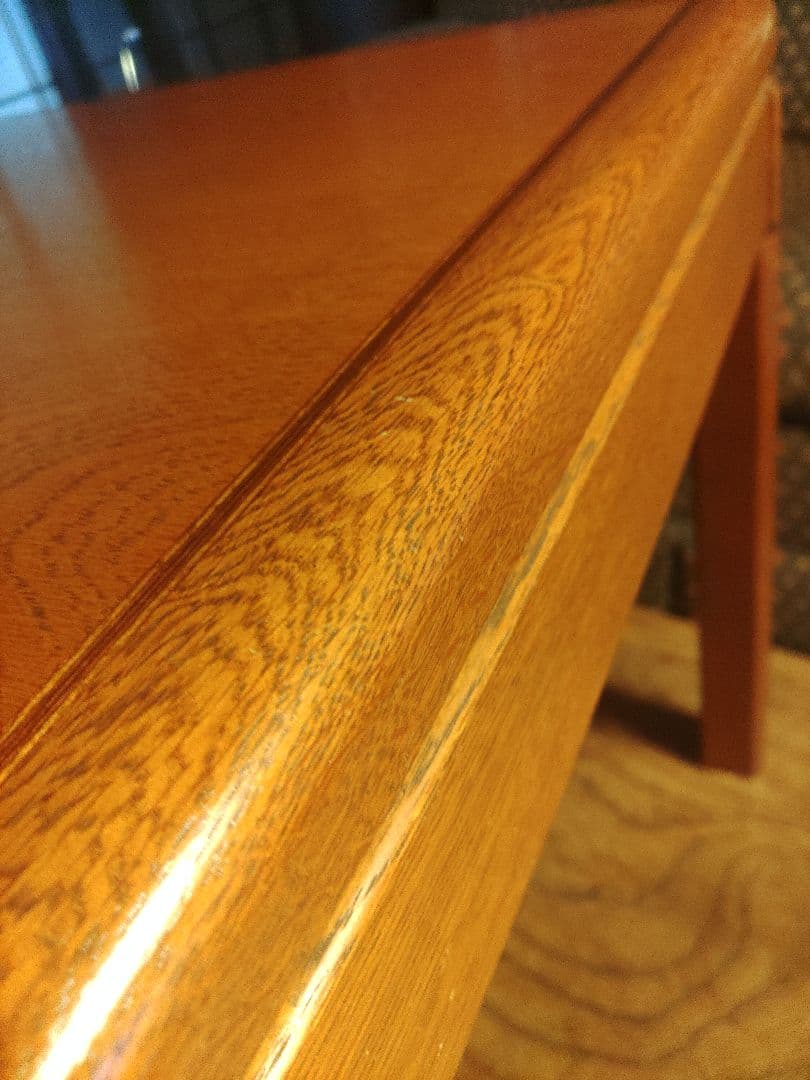 希少　カリモク　コーヒーテーブル　サイドテーブル　天然木　デスク　机　レトロ