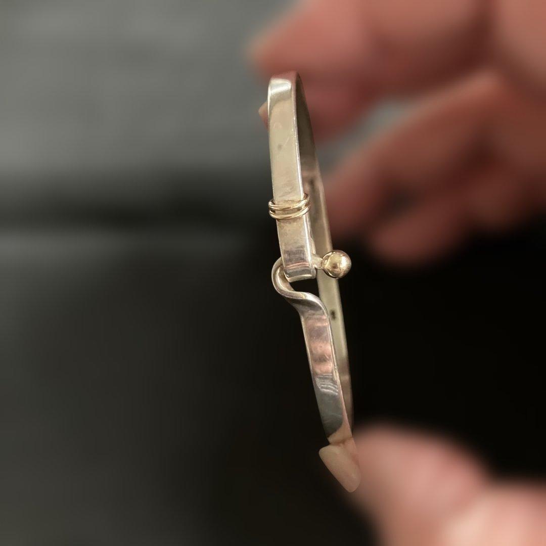 ティファニー　バングル　コンビ　銀925/18金