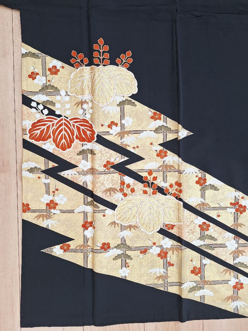 着物リメイクワンピース3653