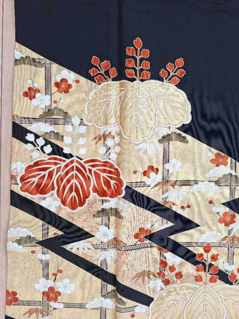 着物リメイクワンピース3653