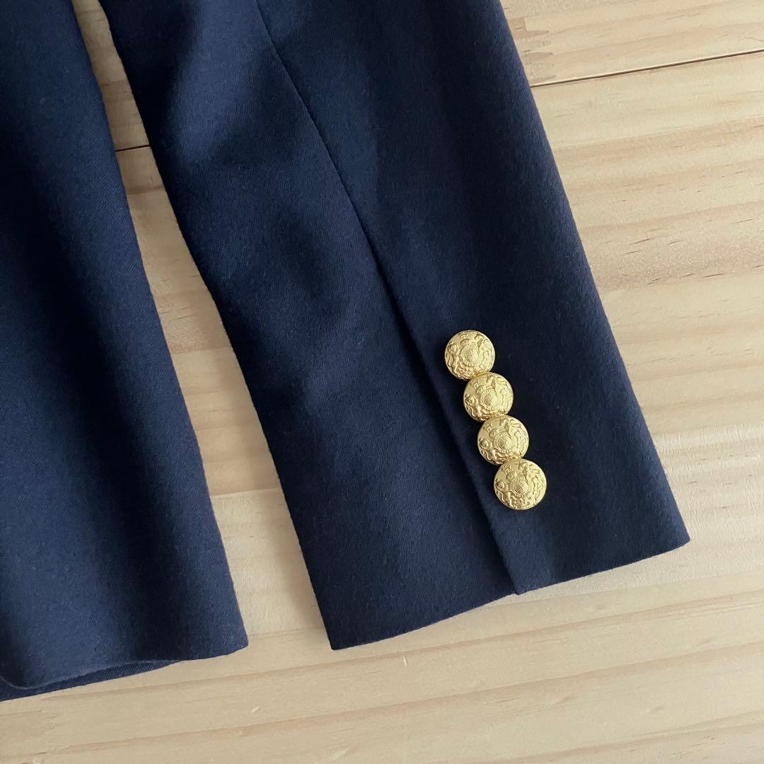 美品 イタリア製 ラルフローレン ウール ジャケット エンブレム ブレザー 2