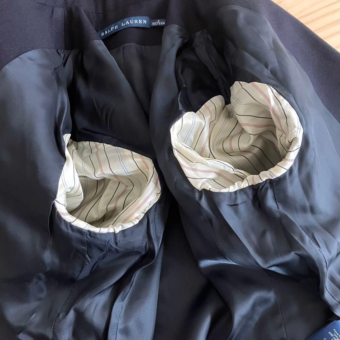 美品 イタリア製 ラルフローレン ウール ジャケット エンブレム ブレザー 2