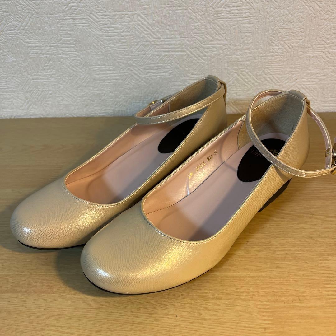 リトルピアニスト　22.5cm シャンパンゴールド