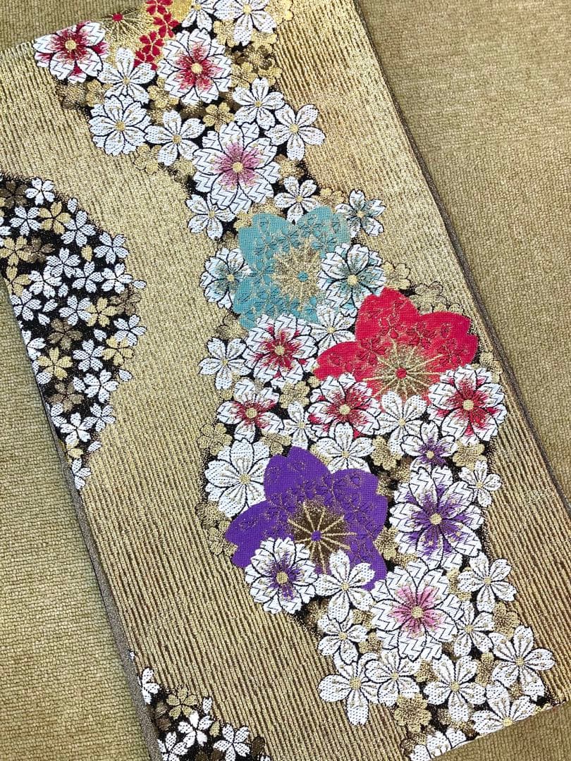 振袖フルセット 7点セット 赤色 振袖袋帯長襦袢重ね衿刺繍半衿帯締帯揚