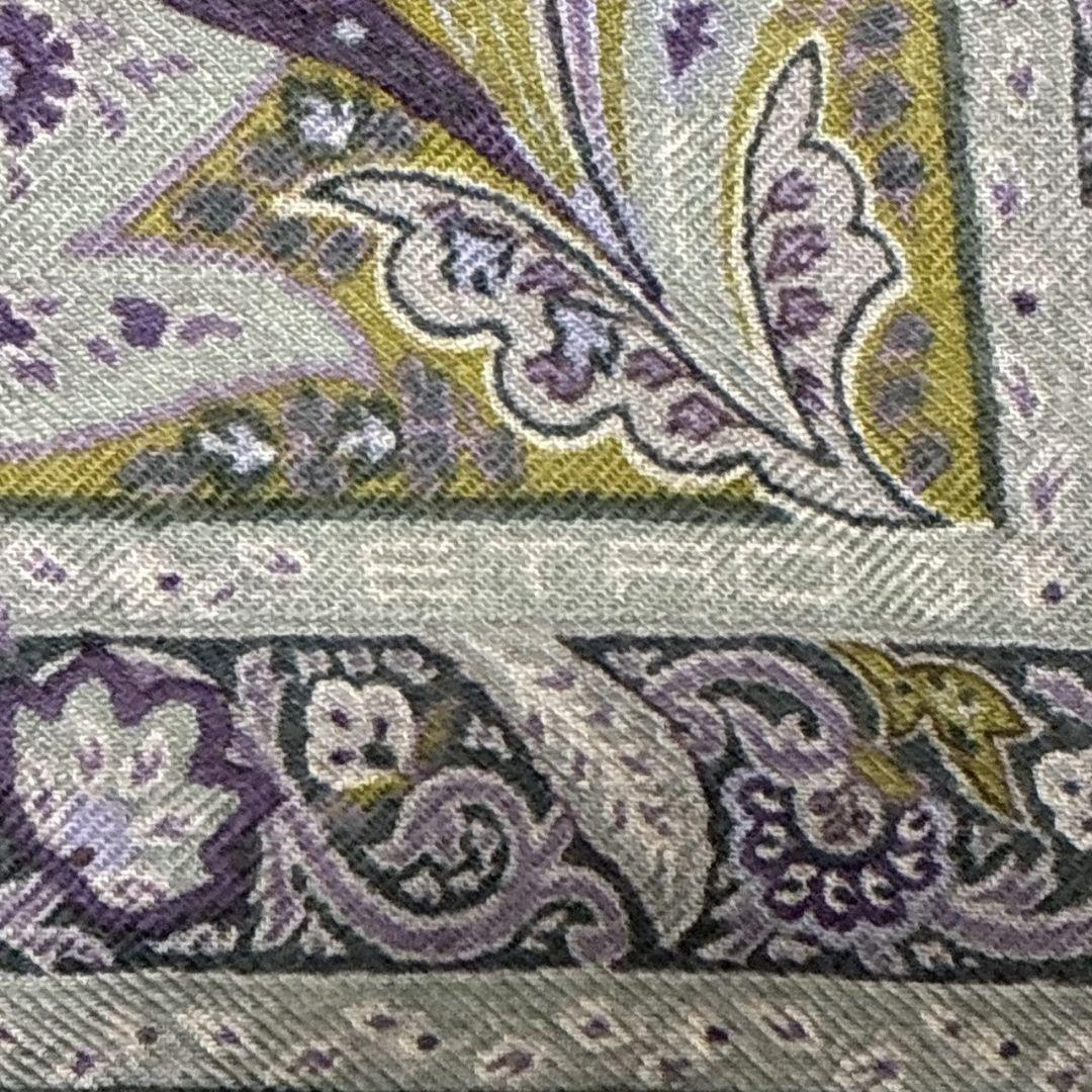 極美品✨ETRO エトロ シルク混 ペイズリー イタリア 大判ストール スカーフ