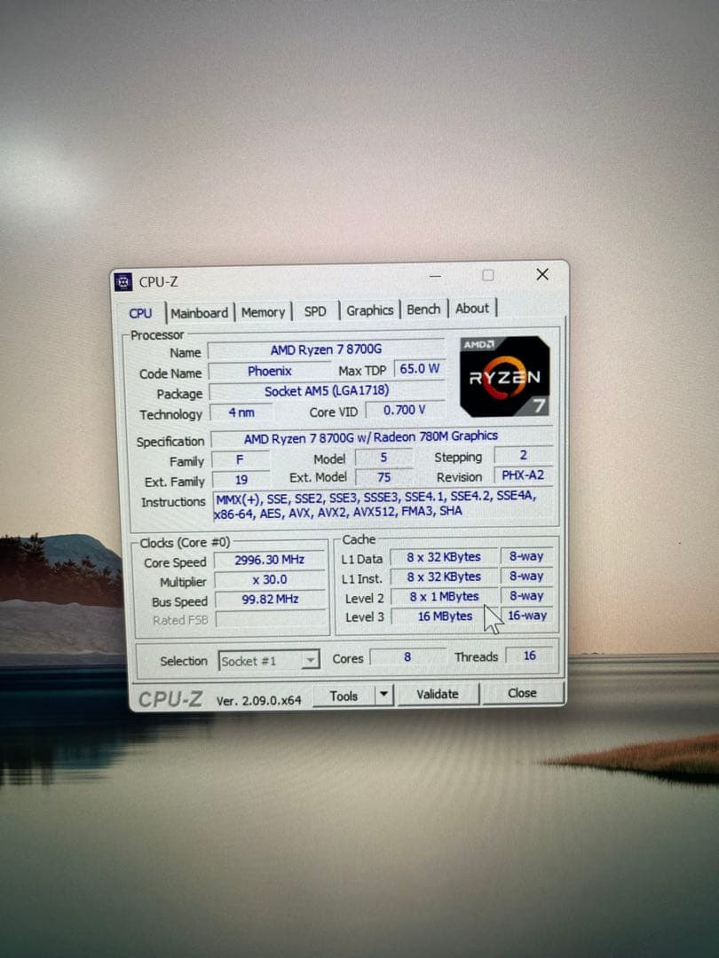 ミニPC WORK STATION MINIPC Ryzen7 8700G RAM32GB