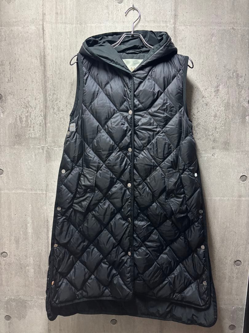 マックスマーラ ザキューブ キルティングロングベスト 36