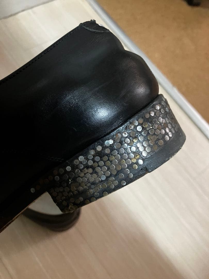 激レア　マルタンマルジェラ　ブラック ドレスシューズ 39 釘ソール