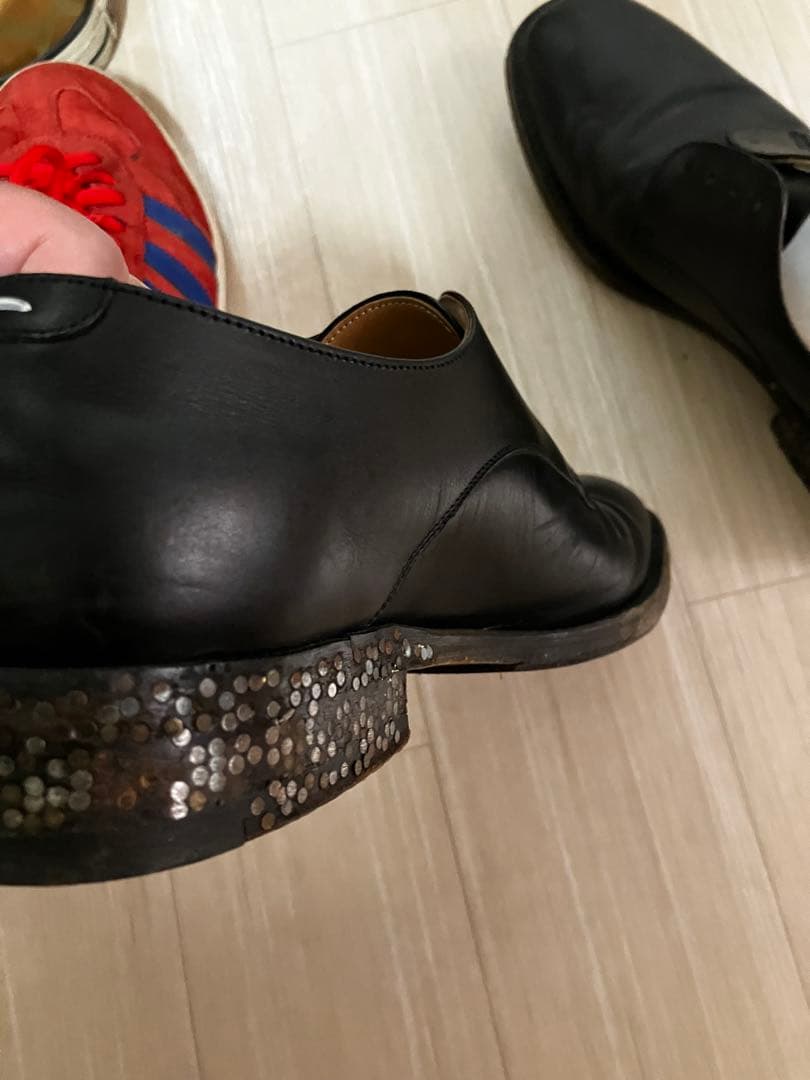激レア　マルタンマルジェラ　ブラック ドレスシューズ 39 釘ソール