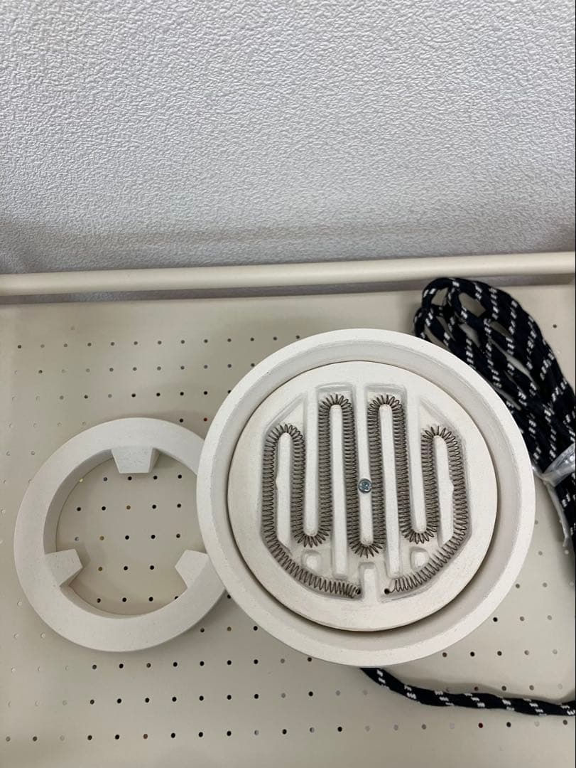 煎茶道 茶道具 白泥 涼炉 電熱ヒーター