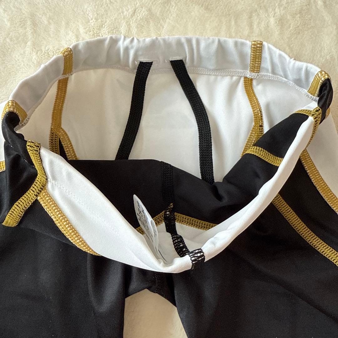 Mizuno 競泳水着 Sサイズ ホワイト/ブラック/ゴールド