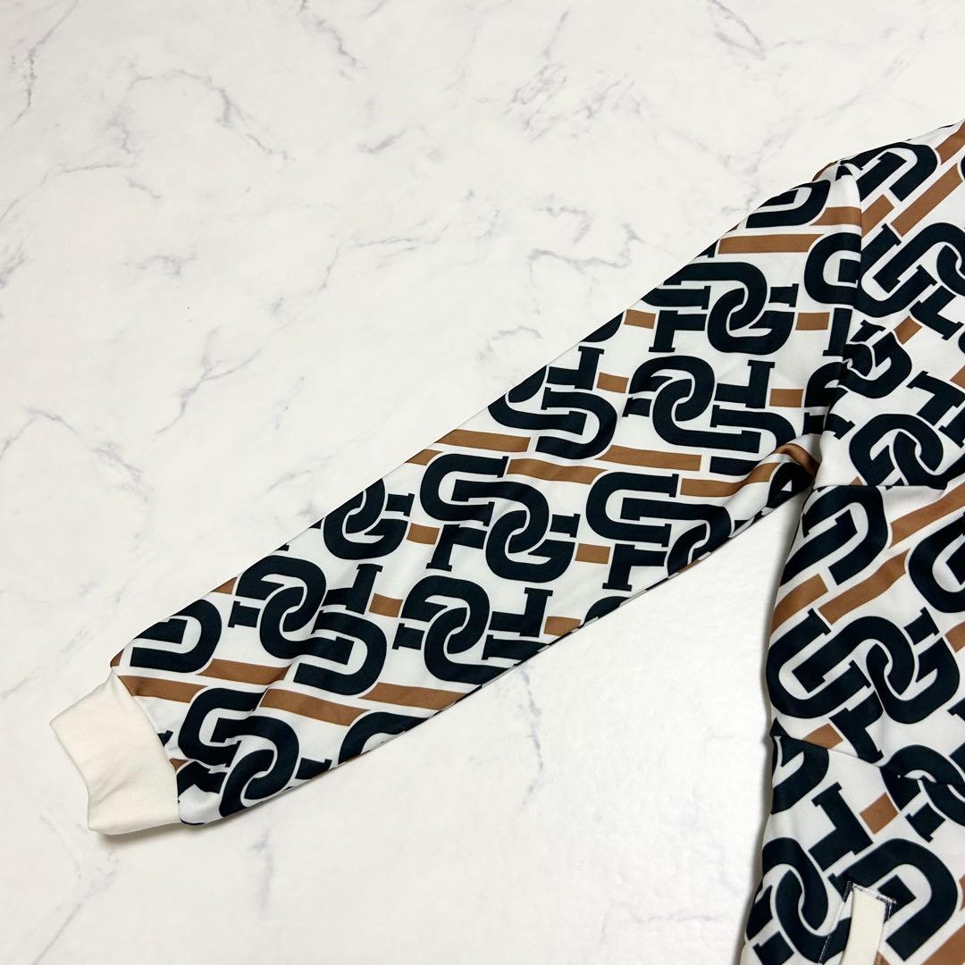 CPG GOLF チェーンロゴグラフィカルワンピース ゴルフ ホワイト×ブラック