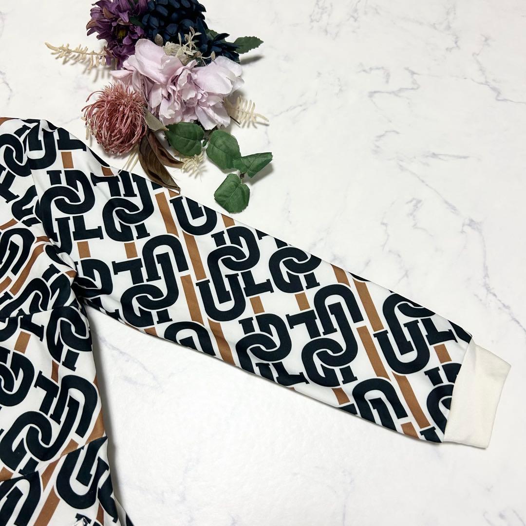 CPG GOLF チェーンロゴグラフィカルワンピース ゴルフ ホワイト×ブラック