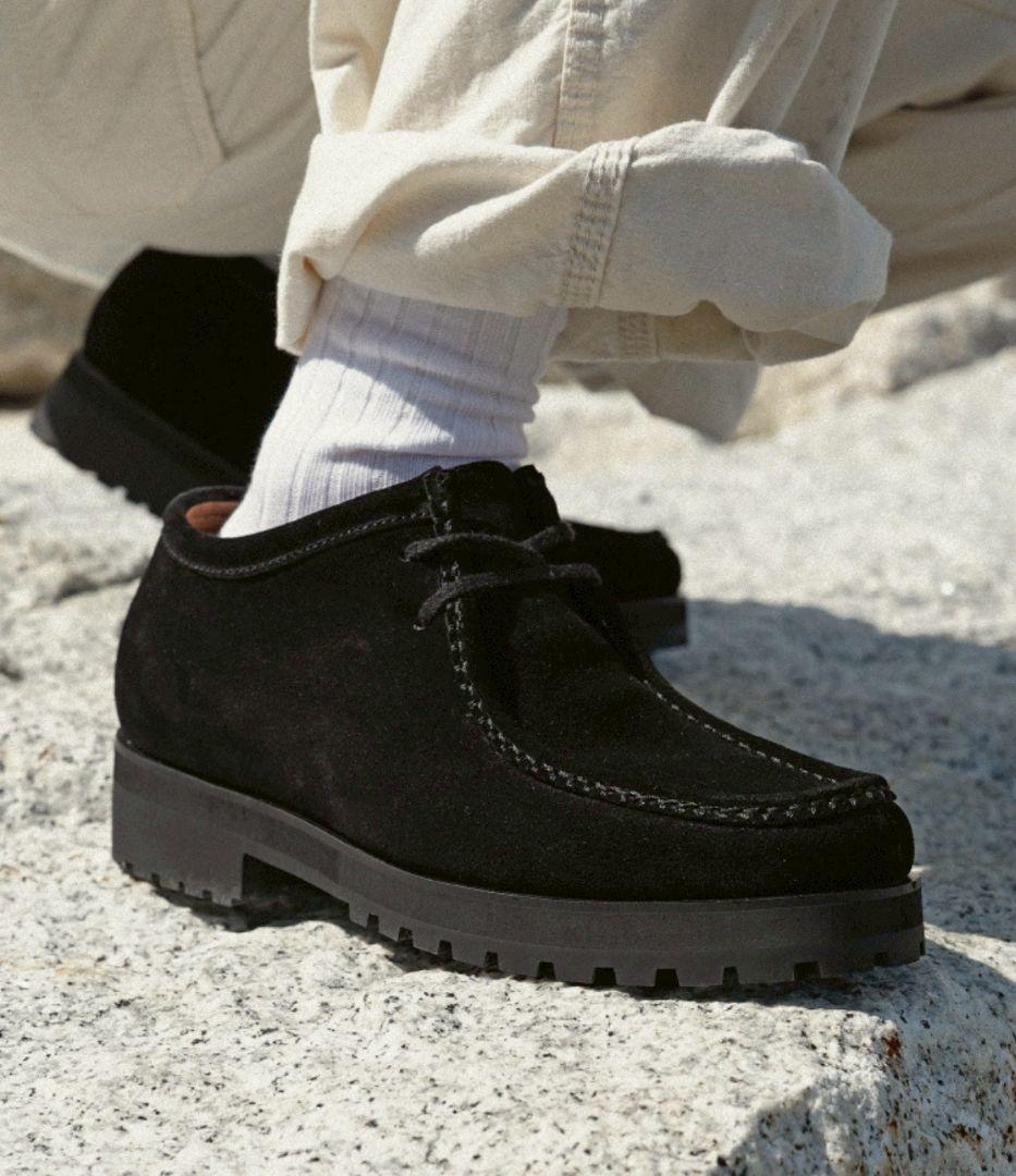 Shiun BLACK SUEDE MOCCASIN シウン M