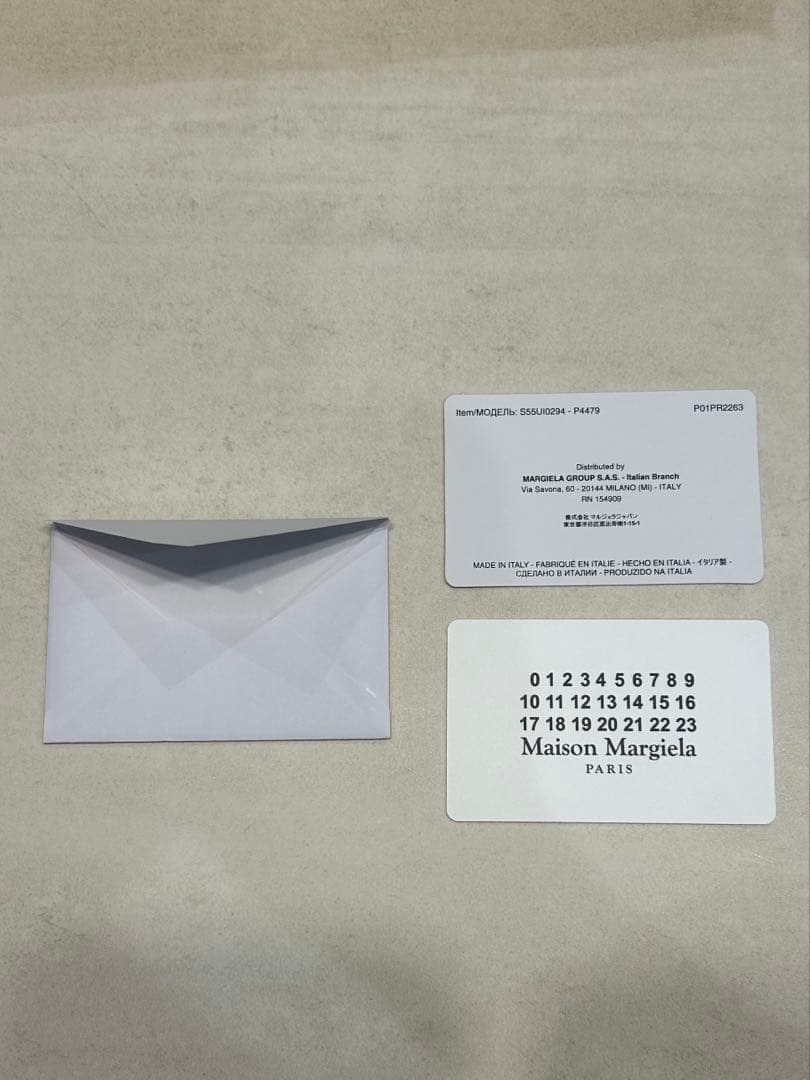 未使用！美品！Maison Margiela ブラック マネークリップ