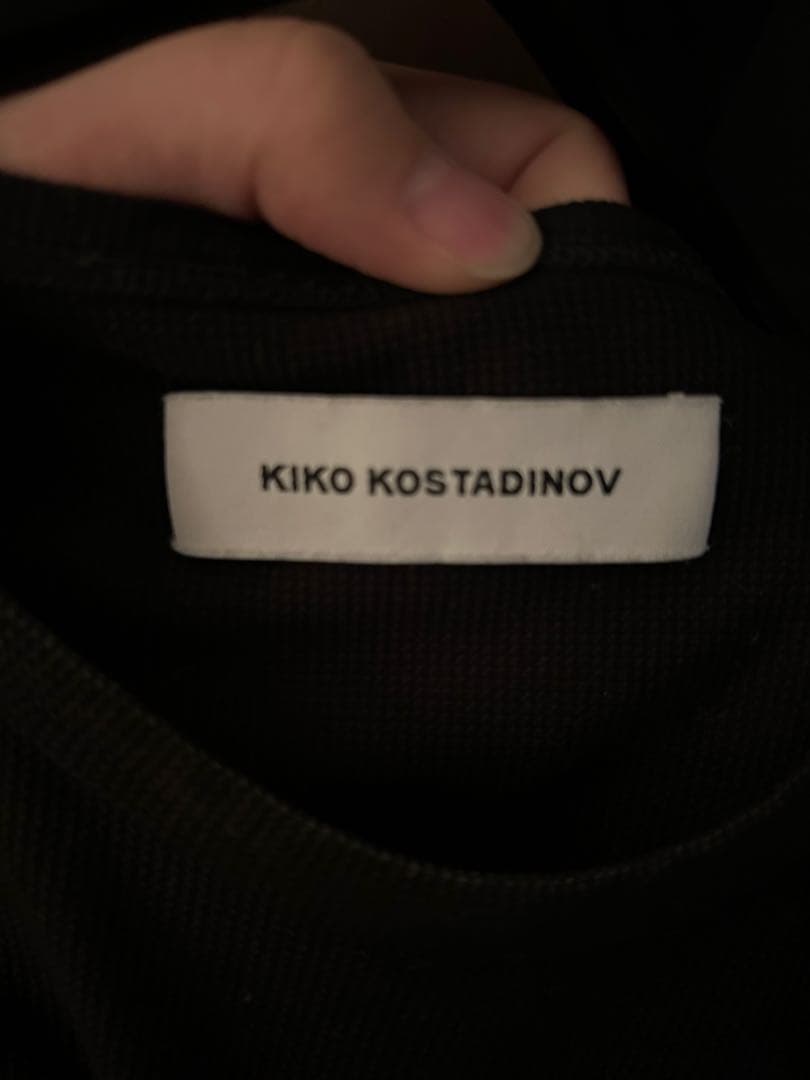 Kiko Kostadinovロングスリーブカットソー ロンTブラックレイヤード