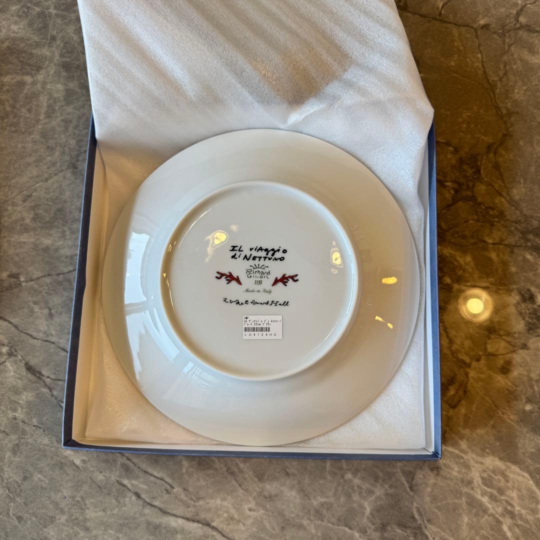 GINORI1735 プレート22cm ブラウン