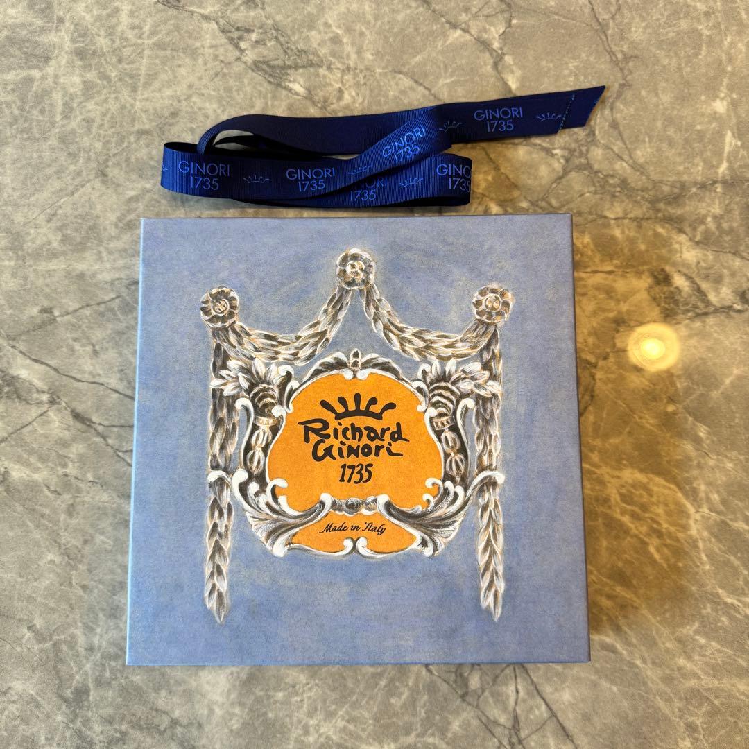 GINORI1735 プレート22cm ブラウン