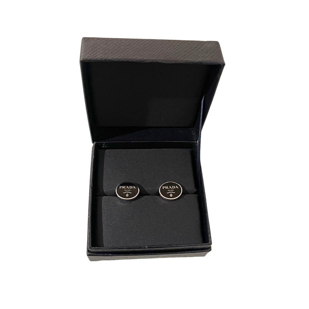 新品同様 箱付【PRADA】プラダ カフスボタン カフリンクス