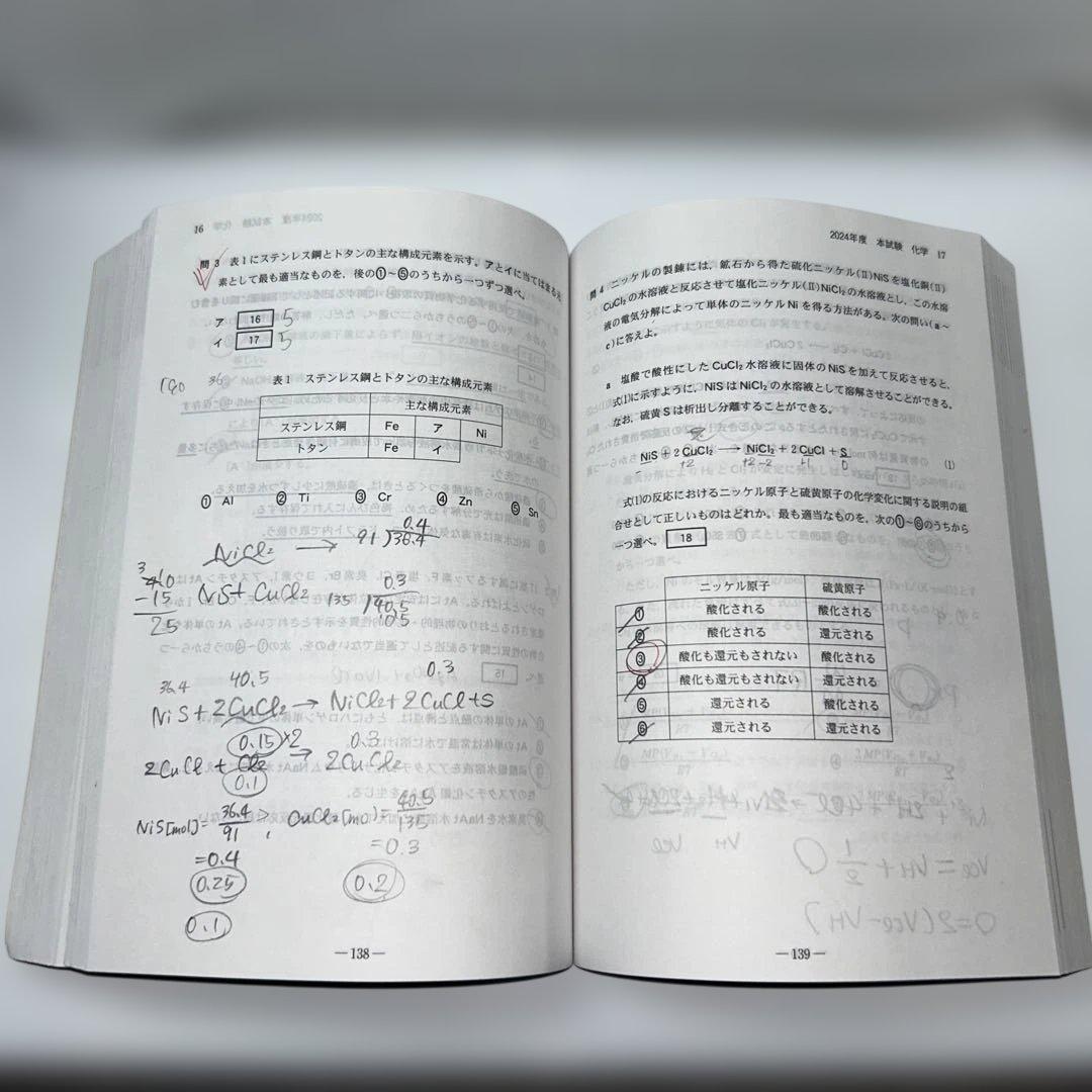 河合塾2025大学入学共通テスト過去問レビュー国語/英語/数学/物理/化学5冊