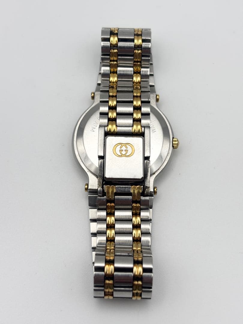 GUCCI グッチ 9000M 腕時計 クォーツ メンズ 2トーン デイト 稼働