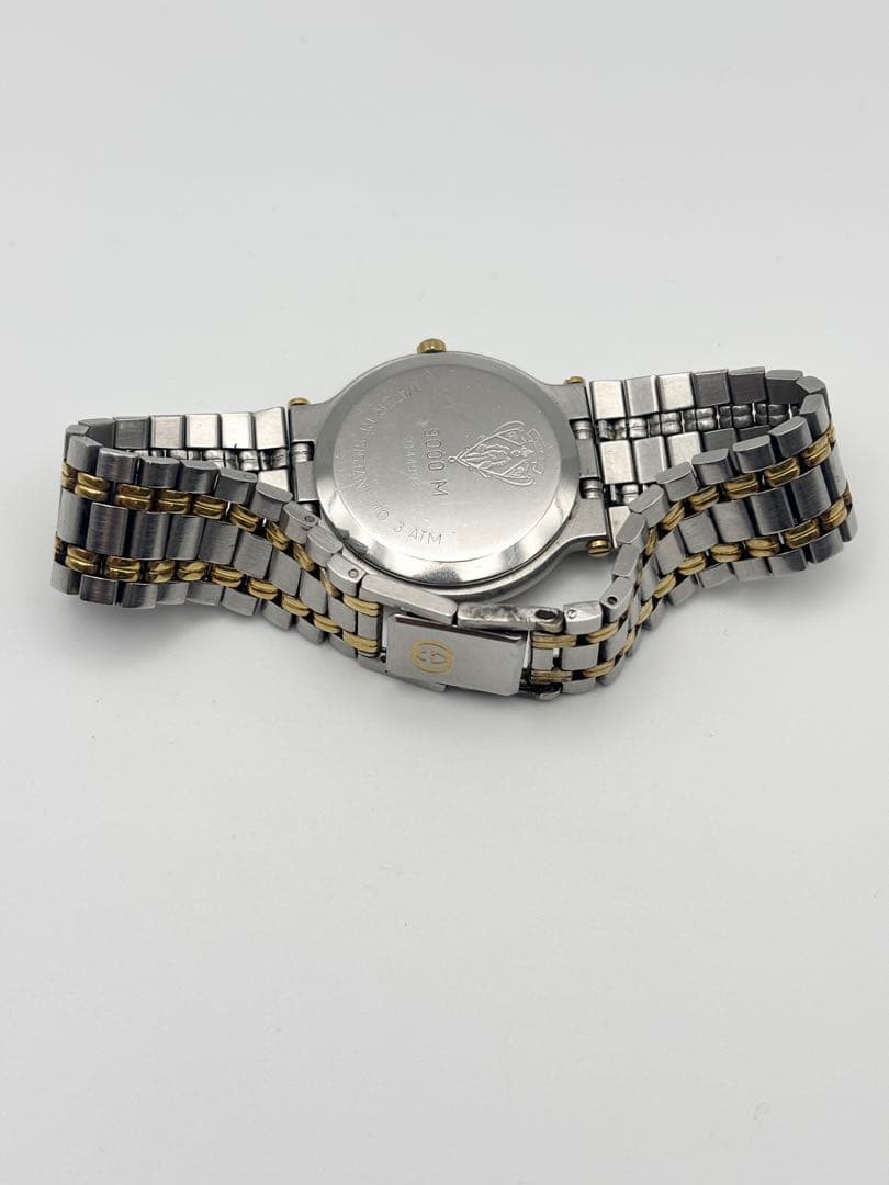 GUCCI グッチ 9000M 腕時計 クォーツ メンズ 2トーン デイト 稼働