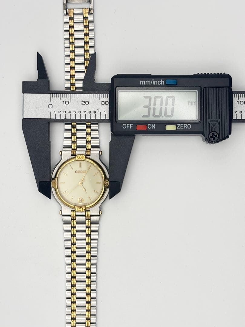 GUCCI グッチ 9000M 腕時計 クォーツ メンズ 2トーン デイト 稼働