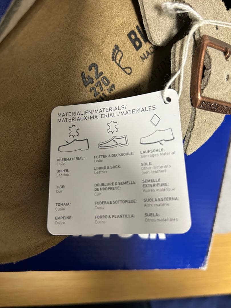 【新品・未使用】ビルケンシュトック ボストン トープ