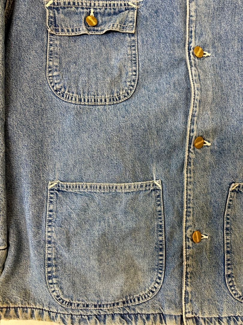 希少 星タグ 80s Carhartt ミシガン チョアコート デニムUSA製