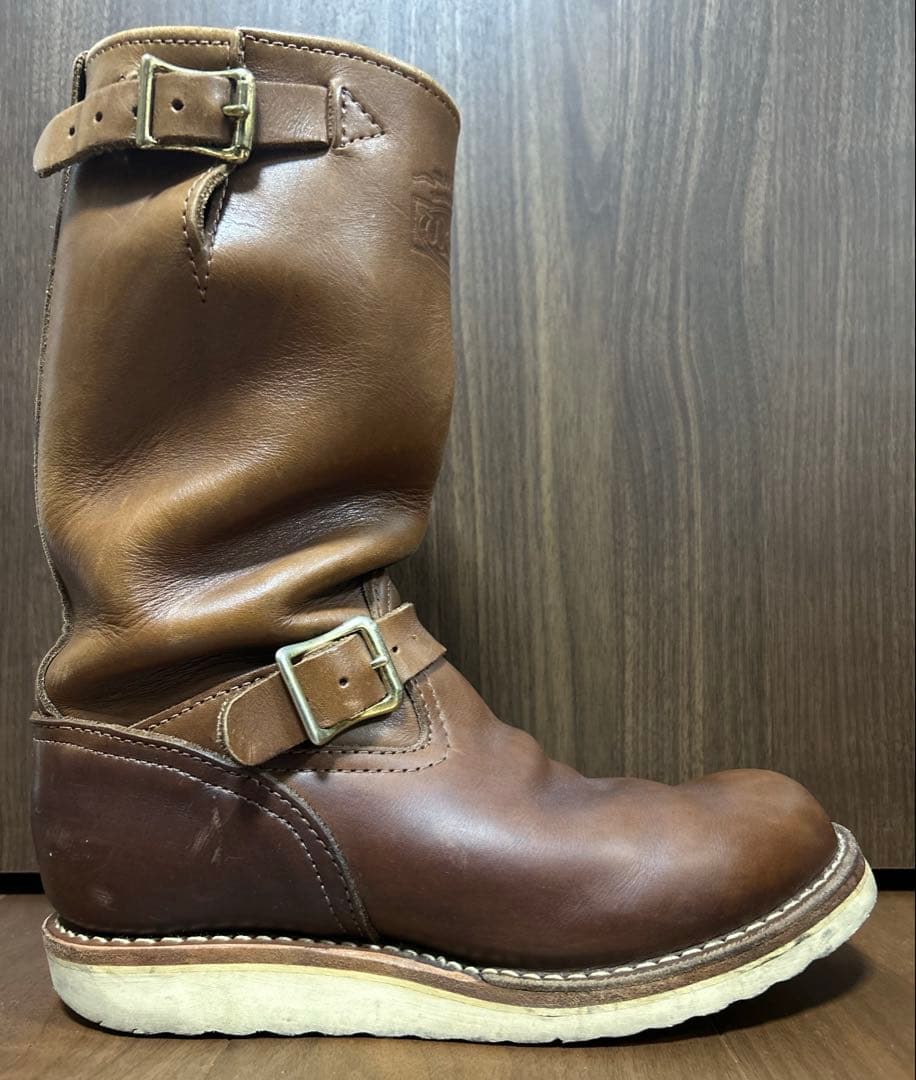 s*a様 Wesco BOSS ブラウンレザーエンジニアブーツ