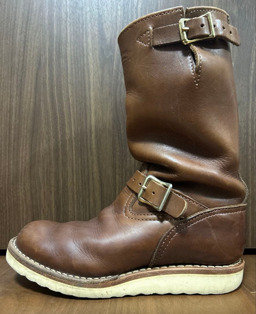 s*a様 Wesco BOSS ブラウンレザーエンジニアブーツ