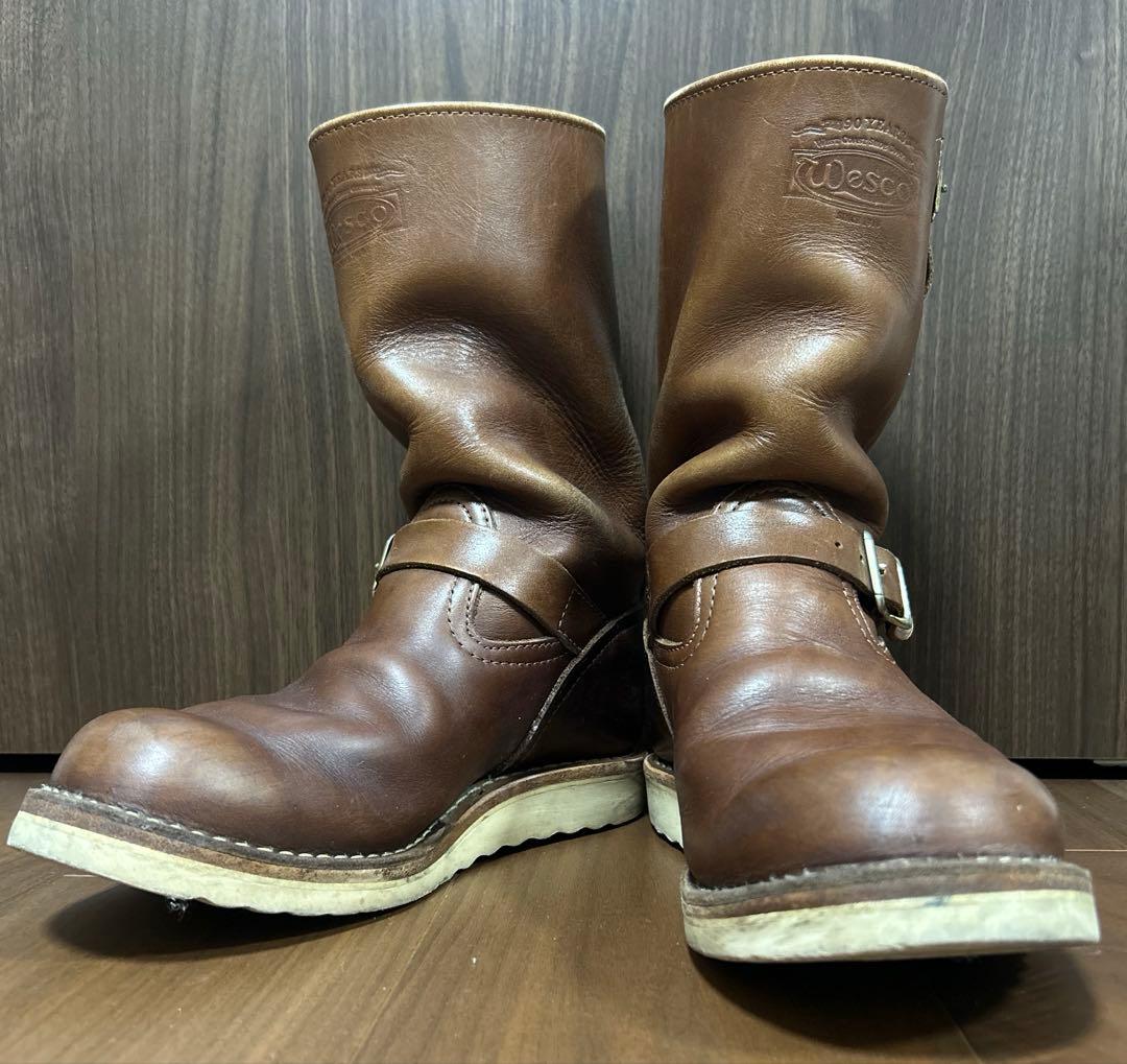 s*a様 Wesco BOSS ブラウンレザーエンジニアブーツ
