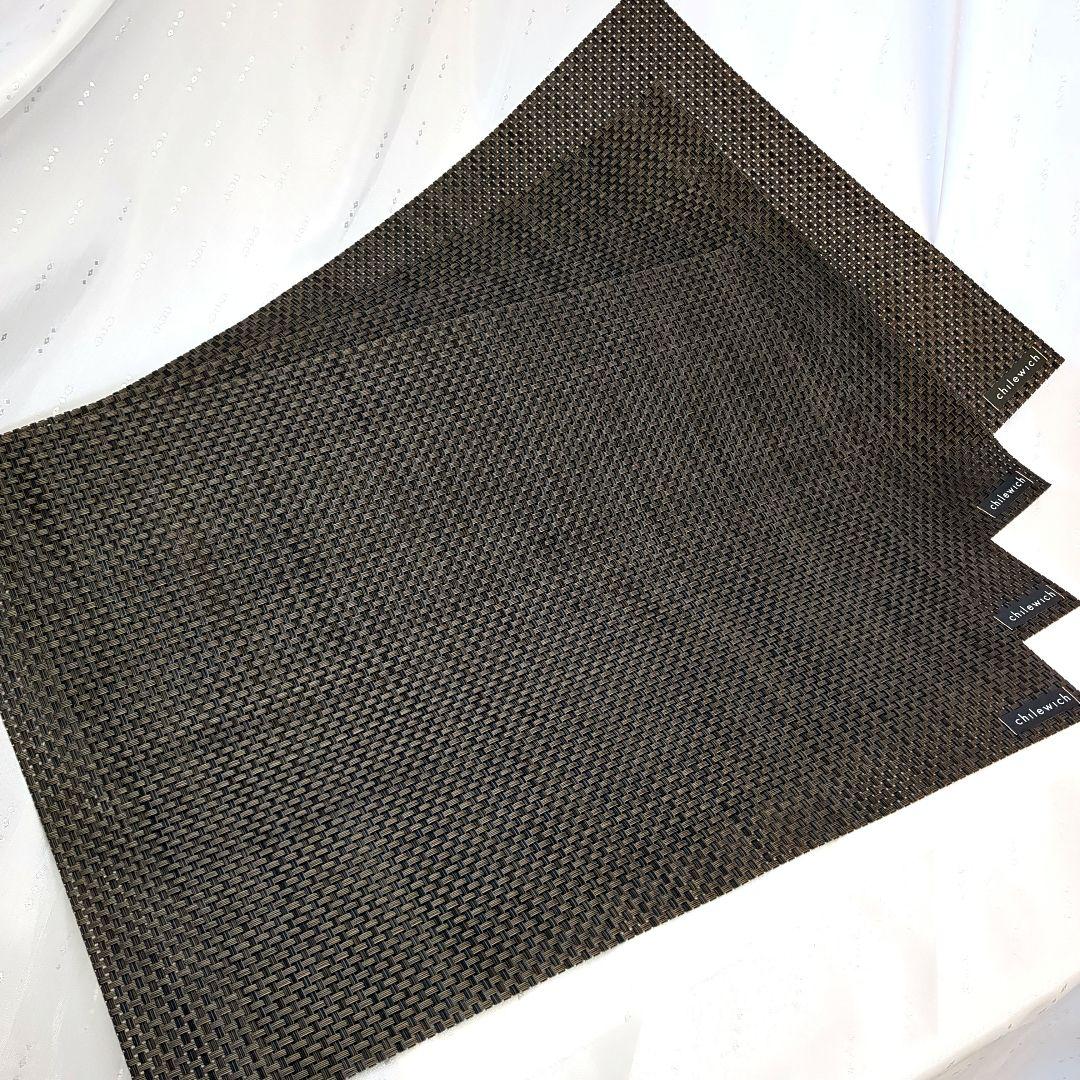 chilewich ダークブラウン ランチョンマット 4枚セット　①