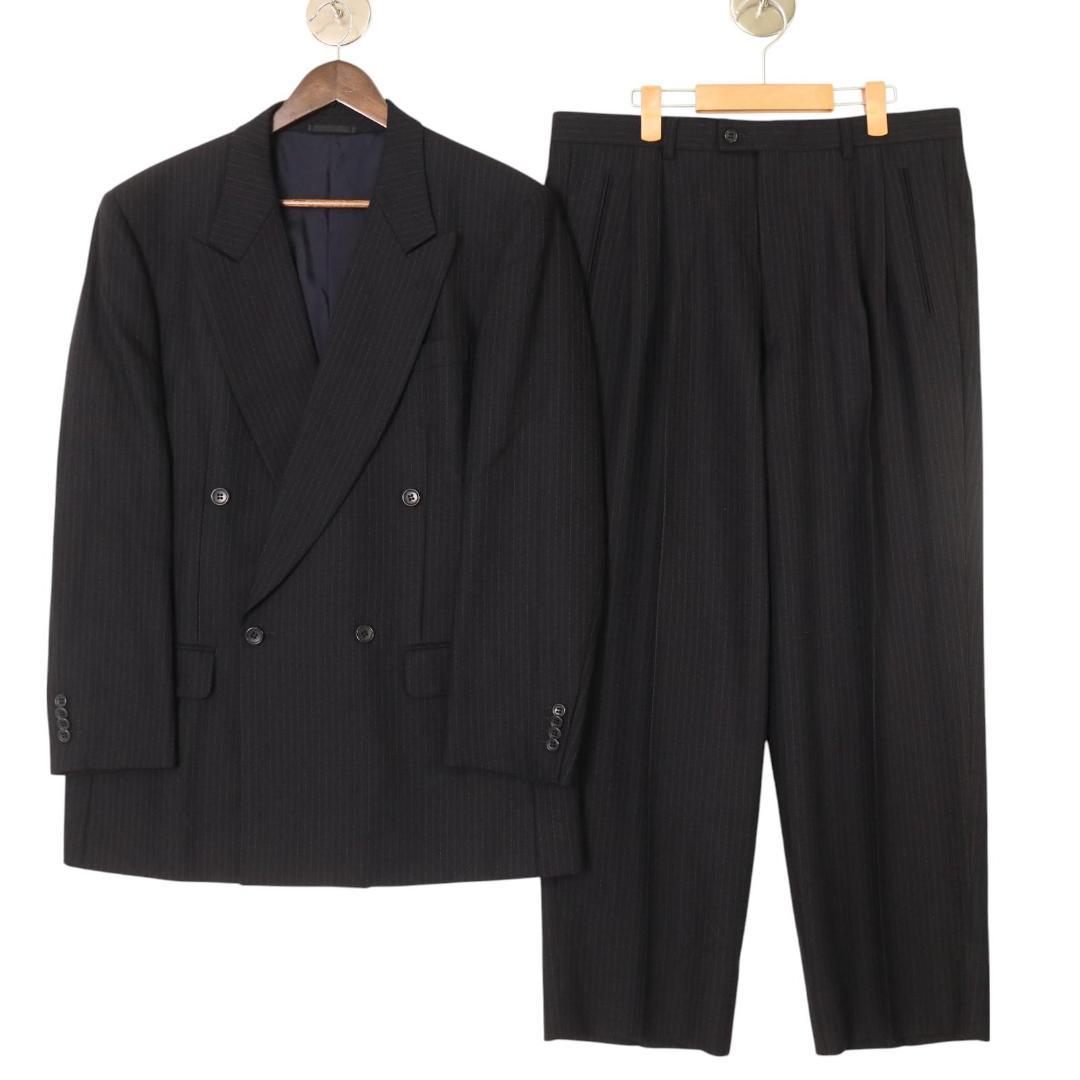 【コロッケ】ランバン ダブルスーツ セットアップ ストライプR50