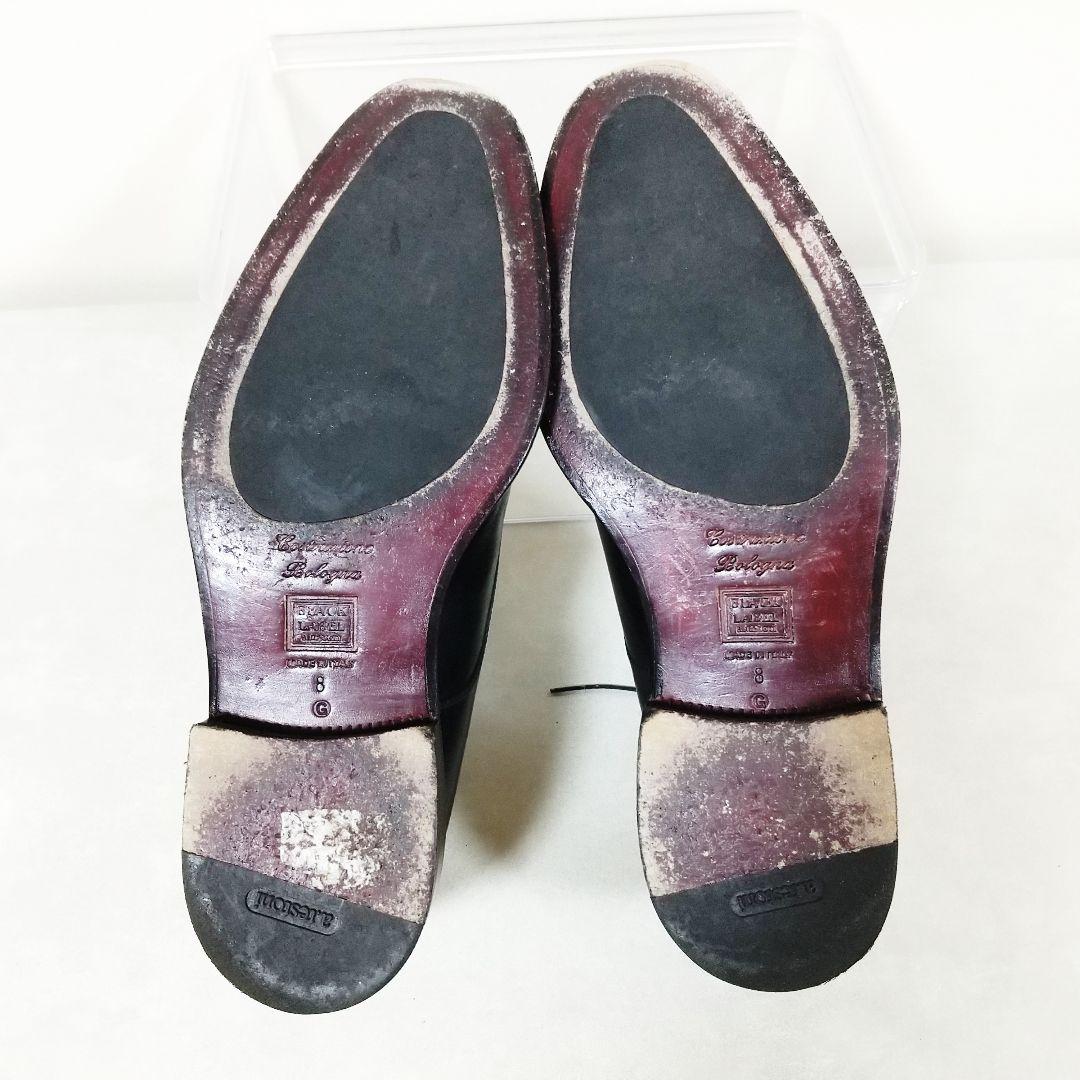 美品　a.testoni　ブラック　プレーントゥ　YK8　　ビジネスシューズ
