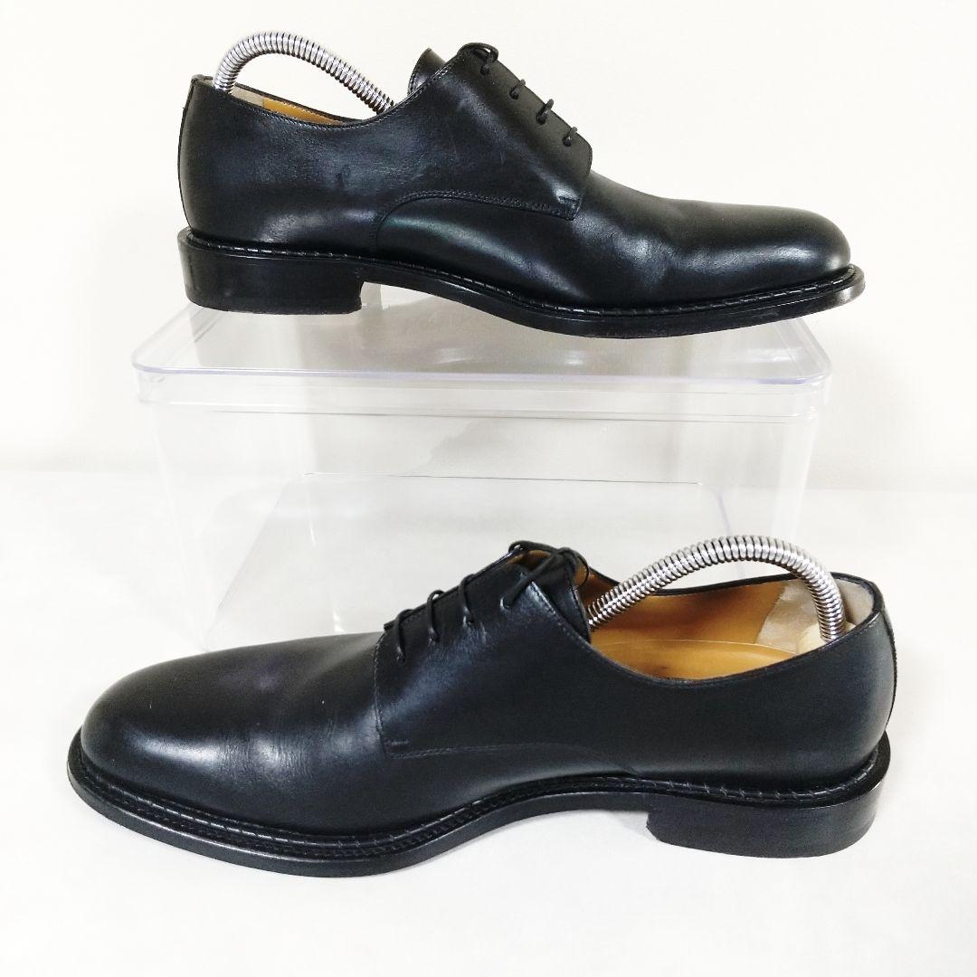 美品　a.testoni　ブラック　プレーントゥ　YK8　　ビジネスシューズ