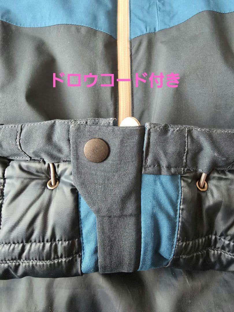 美品　モンベル　パウダーホップパーカー　スキー、スノボ、登山　青　Mサイズ