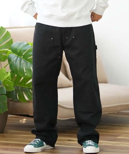 Dickies 417 ダブルニー　ペインターパンツ　ブラック　W32　ダック