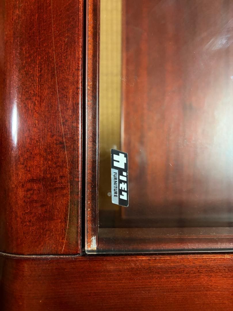 karimoku カリモク 木製ローテーブル ガラス天板