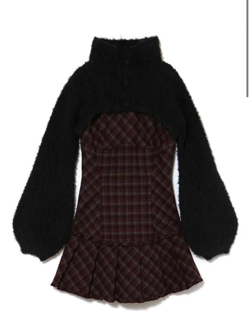 ANDMARY Lulu check set mini dress アンドマリー